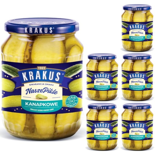 Nakladané uhorky Krakus sendvič 670g