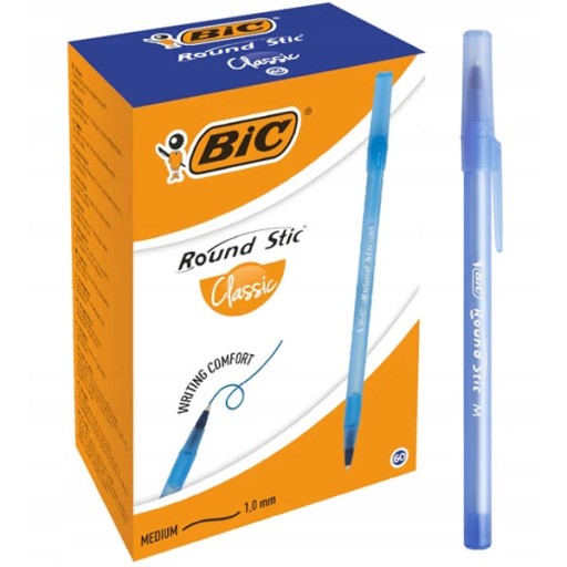 BIC-ROUND STIC BALLPOINT MODRÁ 1,00MM