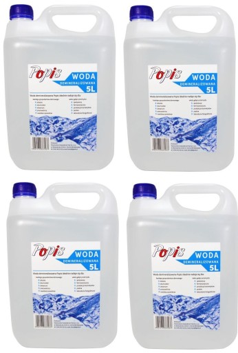 Popis demineralizovaná voda 5 l