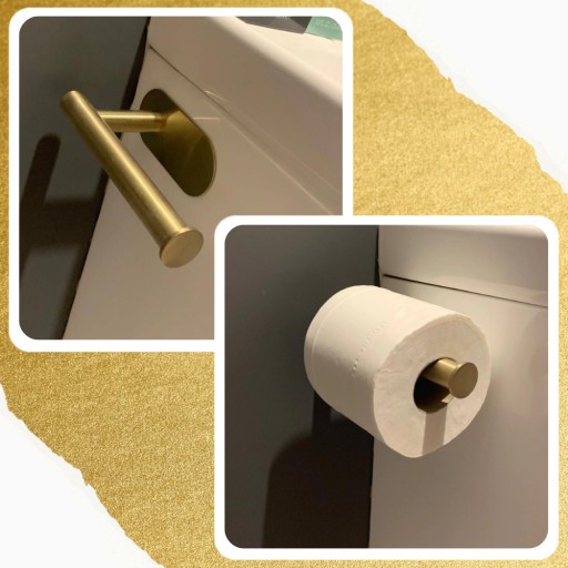 SAMOLEPIACI DRŽIAK NA TOALETNÝ PAPIER ZLATÝ LOFT