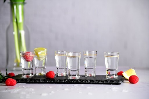 Poháre na vodku X Złoty Pasek SET, 6 ks, 25 ml