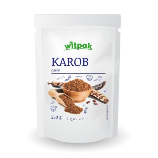 Karobový prášok 250g WITPAK náhrada kakaa