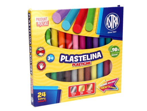 Plastelína ASTRA 24 farieb ORIGINÁL