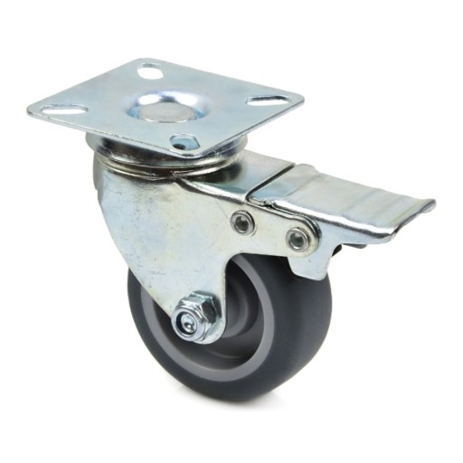 Otočné koliesko s brzdou 50mm PP/TPR G71511 GEKO