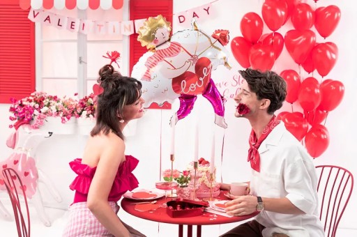 Latexové balóny Červené SRDCE Svadba na Valentína 16 palcov 40 cm 10 ks.