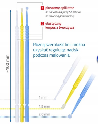 Opravné tyčinky s aplikátorom 1,5 mm 100 ks