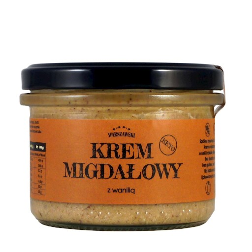 MANDĽOVÝ KRÉM S VANILKOVÝM KETO BEZ PRIDANÉHO CUKRU, BEZLEPKU 190 g - TYČINKA