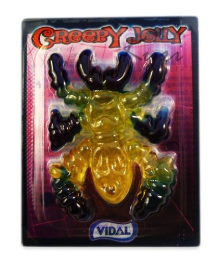 Vidal Creepy Spiders Bugs halloweenske želé 6x11g