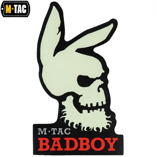 BAD BOY Emblem PATCH SPADE CARD SVIETEĽNÝ VELCRO M-TAC ČIERNA