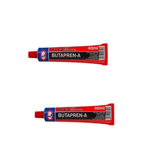 2 X Obuvnícke lepidlo BUTAPREN A 40 ml KOŽENÁ GUMOVÁ PLsť