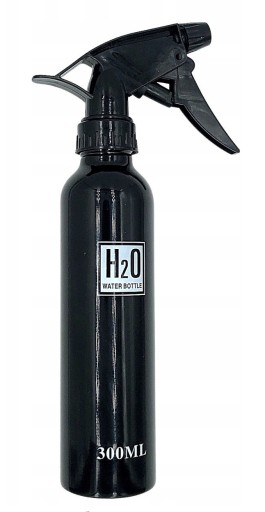 Hliníkový kadernícky rozprašovač na vodu H2O, 300 ml