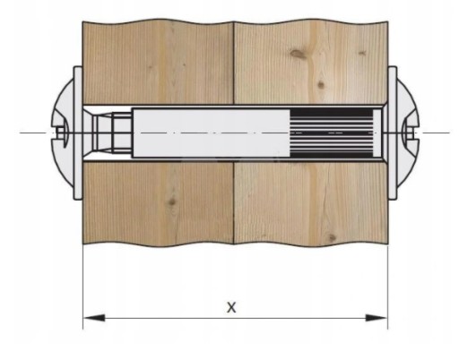 SKRUTOVÝ SPOJ 31-40 mm NÁBYTOK PRE NÁBYTOK 4 mm 50x