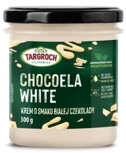 Targroch BIELY ČOKOLÁDOVÝ KRÉM ChocoEla BEZ CUKRU