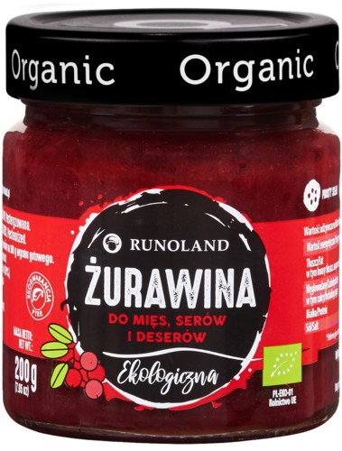 BRUSINKY NA MÄSO, SYRY A DEZERTY BIO 200 g - RUNO