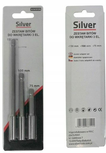 MAGNETICKÝ DRŽIAK BITOV 1/4 NÁDSTAVEC PRE SKRUTKOVAČE 150MM 100MM 75MM