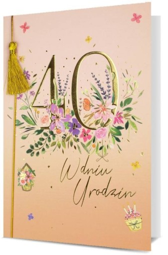 Blahoželanie k 40. narodeninám, krásny darček k 40. narodeninám H2960