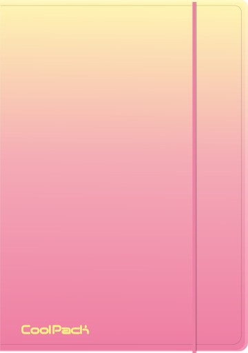 COOLPACK GRADIENT FILE PRE GUMA A4 PEACH