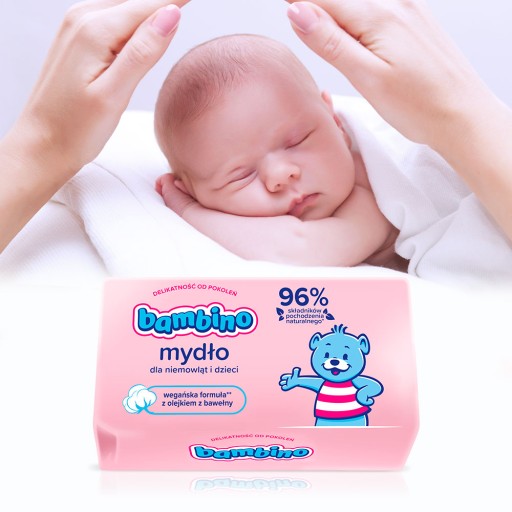BAMBINO mydlo pre deti a bábätká s lanolínom
