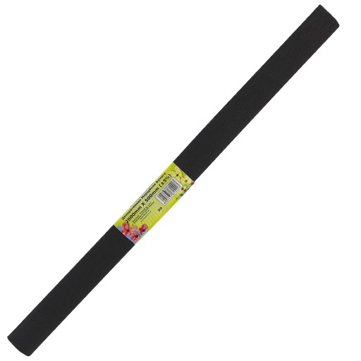 Titánový krimpovaný hodvábny papier 200x50 ČIERNA 107825