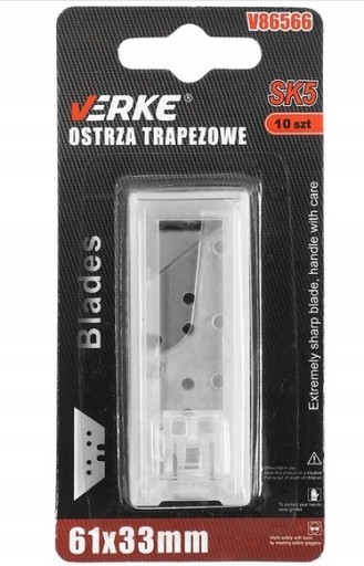 ČEPELE NOŽOV TRAPÉZOVÉ, NÁHRADNÁ ČEPEL 61x33