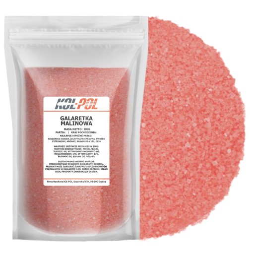 RASPBERRY RELY 200g Želé prášok