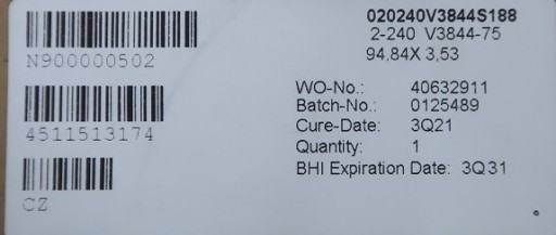 ORING 020240V3844S189 TESNENIE 94,84x3,53 PARKER