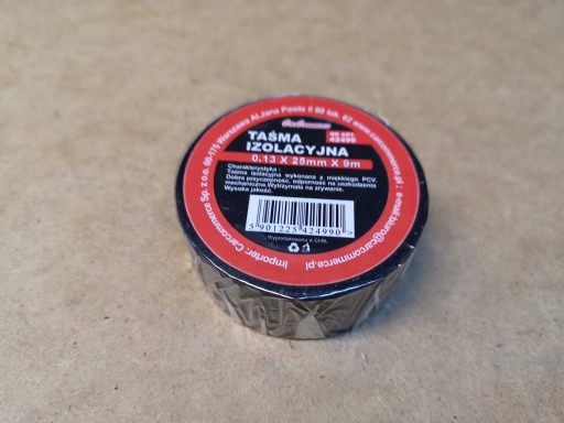 Odolná ČIERNA izolačná páska 25mm x 9m