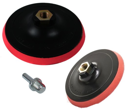 FLEXIBILNÝ DISK PRE BRÚSKY DISK HRUBÝ PAPIER 125mmx10mm VELCRO + ADAPTÉR