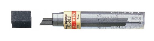 GRAFITOVÉ STYLY NA CERUŽKU PENTEL 0,5mm 3H 12ks