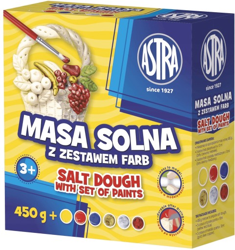 SET Slané cesto 450g + farby 6 farieb ASTRA