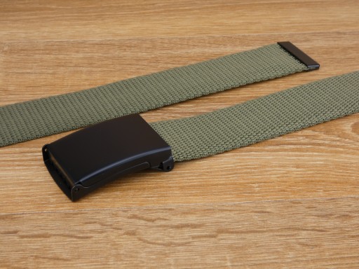 MILITARY taktický opasok na pánske nohavice, čierny, 130 cm