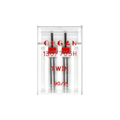 Dvojitá ihla poloplochá 130/705H Organ 90/2mm 2 ks