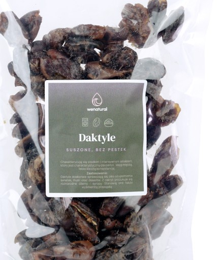 Sušené datle 500g Wenatural - celé, bez semien, čerstvé, sladké občerstvenie