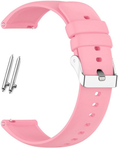 18mm univerzálny silikónový remienok pre teleskopy Smartwatch ružový