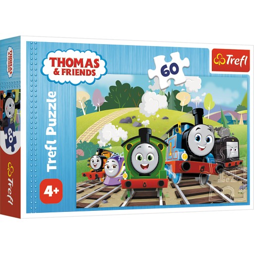 PUZZLE 60 PUZZZLE PRE DETI THOMAS A PRIATELIA THOMAS TRAIN 4+ CUBE