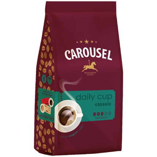 Kolotoč Coffee Daily Cup Klasická zrnková káva 500g