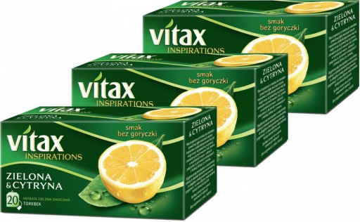 Vitax Inspirations s príchuťou Green Lemon 20 sáčkov