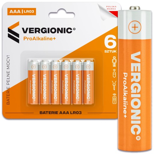 ALKAICKÉ BATÉRIE 6 ks AAA R3 VERGIONICKÉ