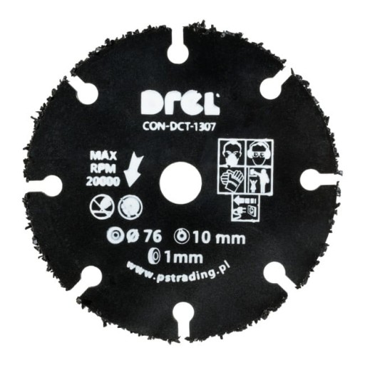 DREL Pílový kotúč na rezanie dreva, kovu, PVC pre PÍLU 76 x 10 mm