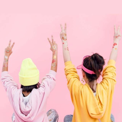 Umývateľný mix TATTOOS DISIES GIRL POWER x14
