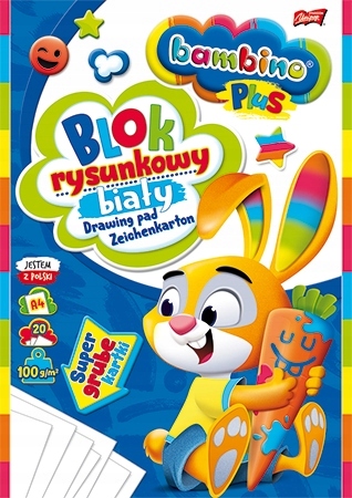 Podložka na kreslenie A4, 20k hrubých listov BAMBINO