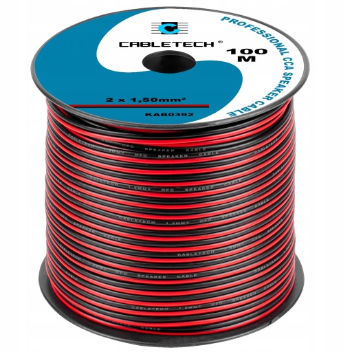 1m napájací kábel LED STRIP 2x1,5mm pevný CCA