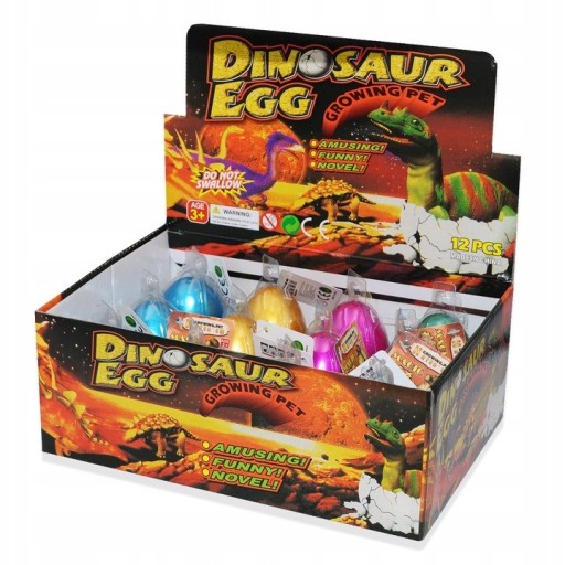 DINOSAURIE VAJÍČKO liahnutie Rastúci dinosaurus VEĽKÝ