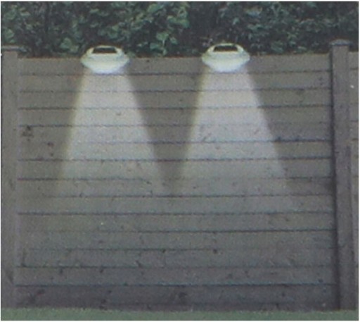 SOLAR lampa pre Gutter, Plot 3 x JASNÁ LED GRUNDIG