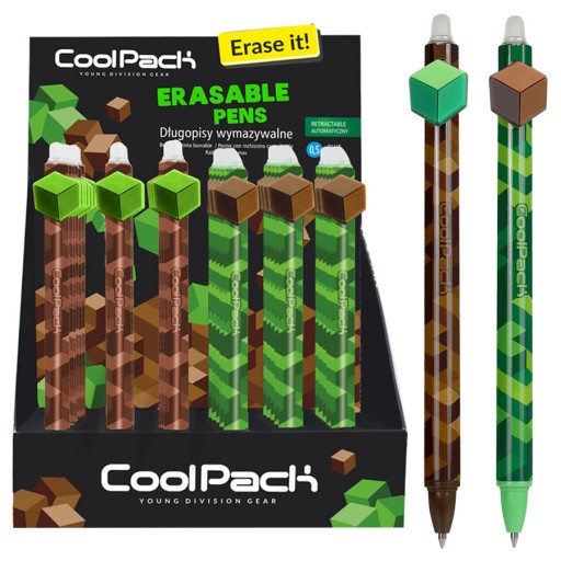 Umývateľné pero COOLPACK pre fanúšikov hry MINECRAFT
