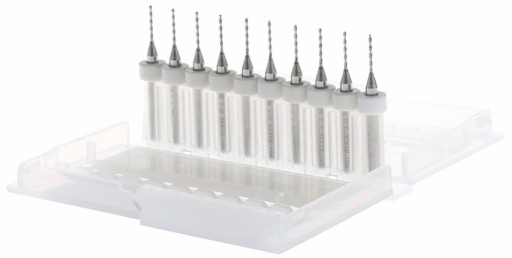 10ks MINI VŔTAČKY 0,9mm PRESNÉ CNC WIDI