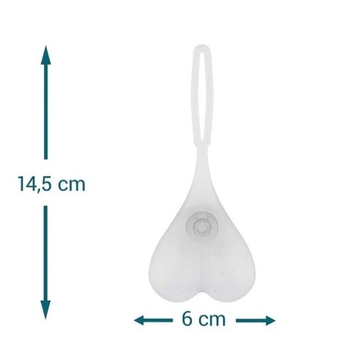 BICYKLOVÁ LAMPA SRDCE VAJÍČKA SILIKÓNOVÁ LED zadná