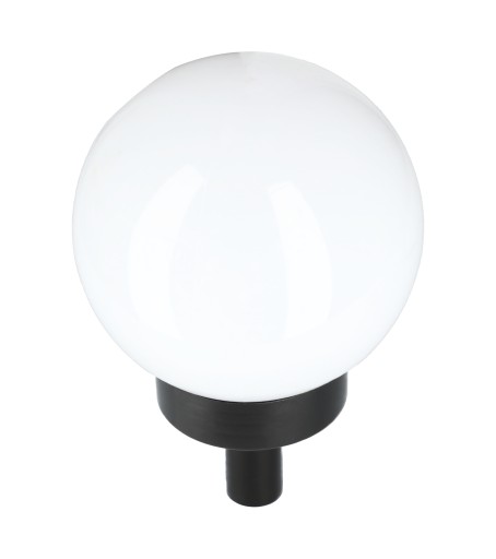 Solárna záhradná lampa, biela zapustená guľa, 10 cm