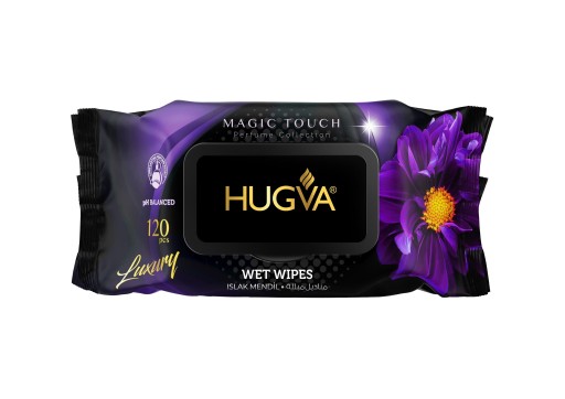 HUGVA vlhčené obrúsky 120 ks - Magic Touch - 1 bal