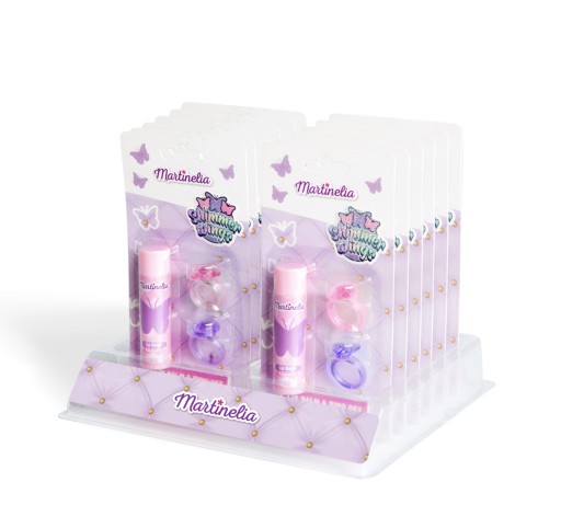 Martinelia Shimmer Wings set balzam na pery + prstene 2 ks.